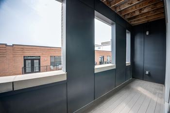 Spacious balcony
